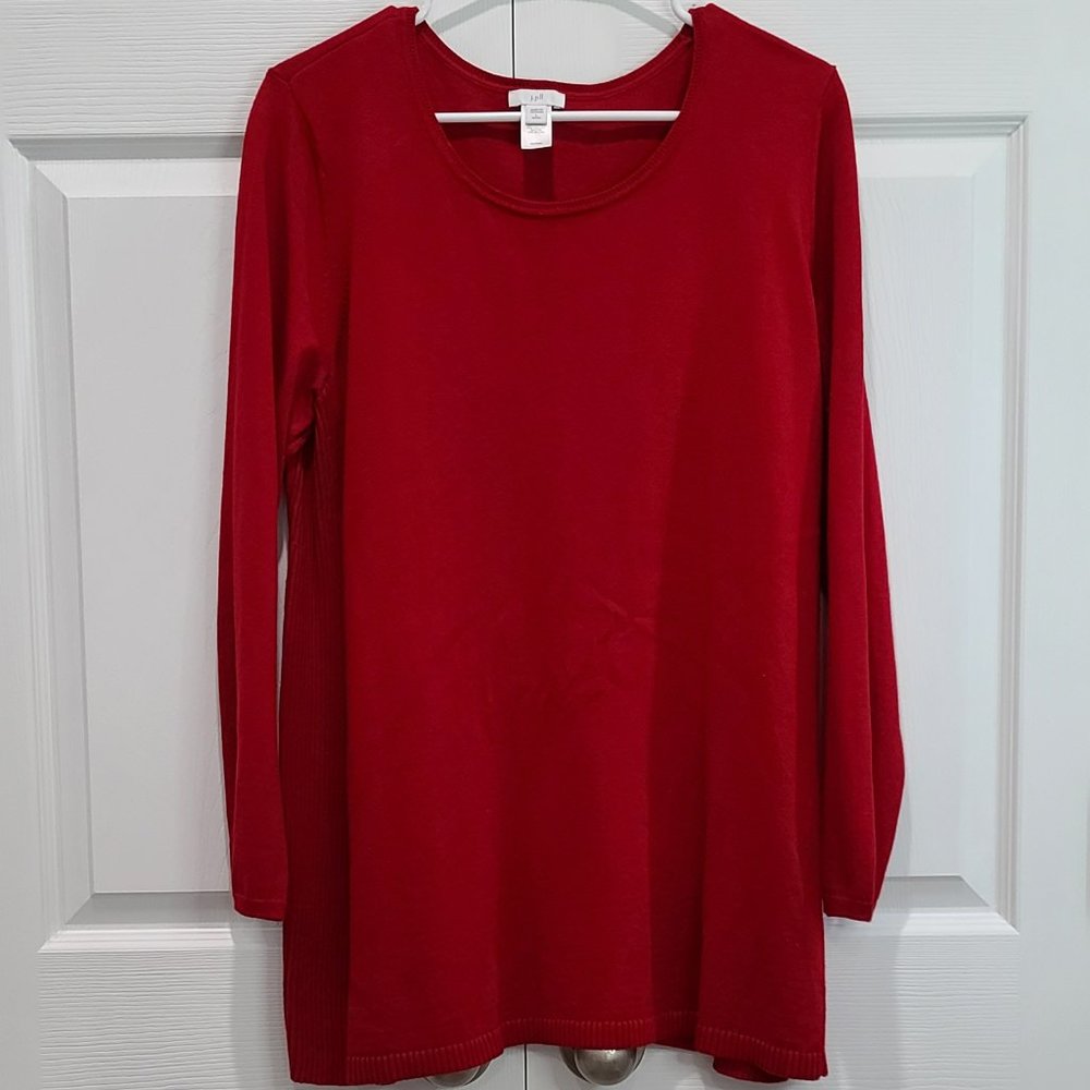 J. Jill Red Sweater, Size Petite Large